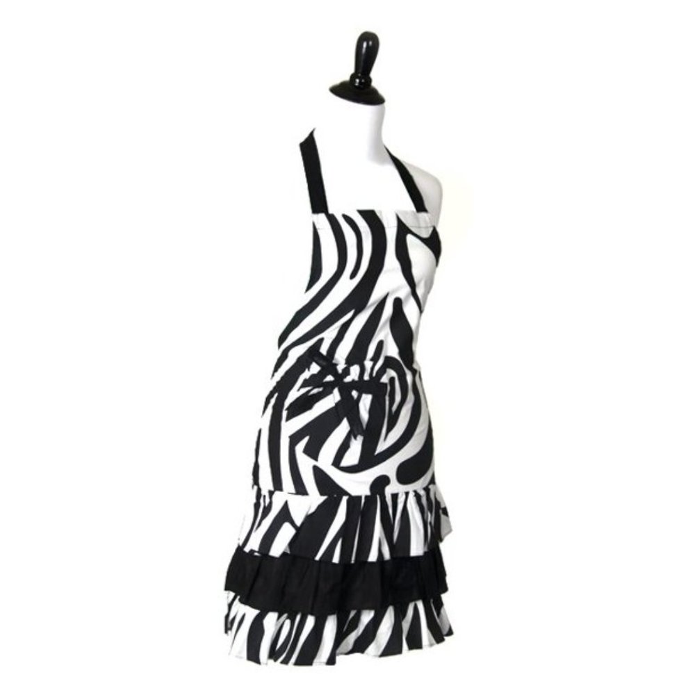 🆕 Flirty Aprons Marilyn Zebra | Black/White